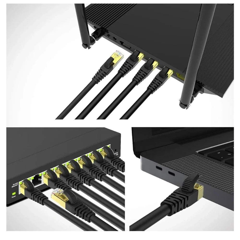 3/for $15 🍒5 Pack KASIMO CAT8 Super Speed Ethernet Cable - NEW w TAGS 🏷️ - Picture 5 of 12